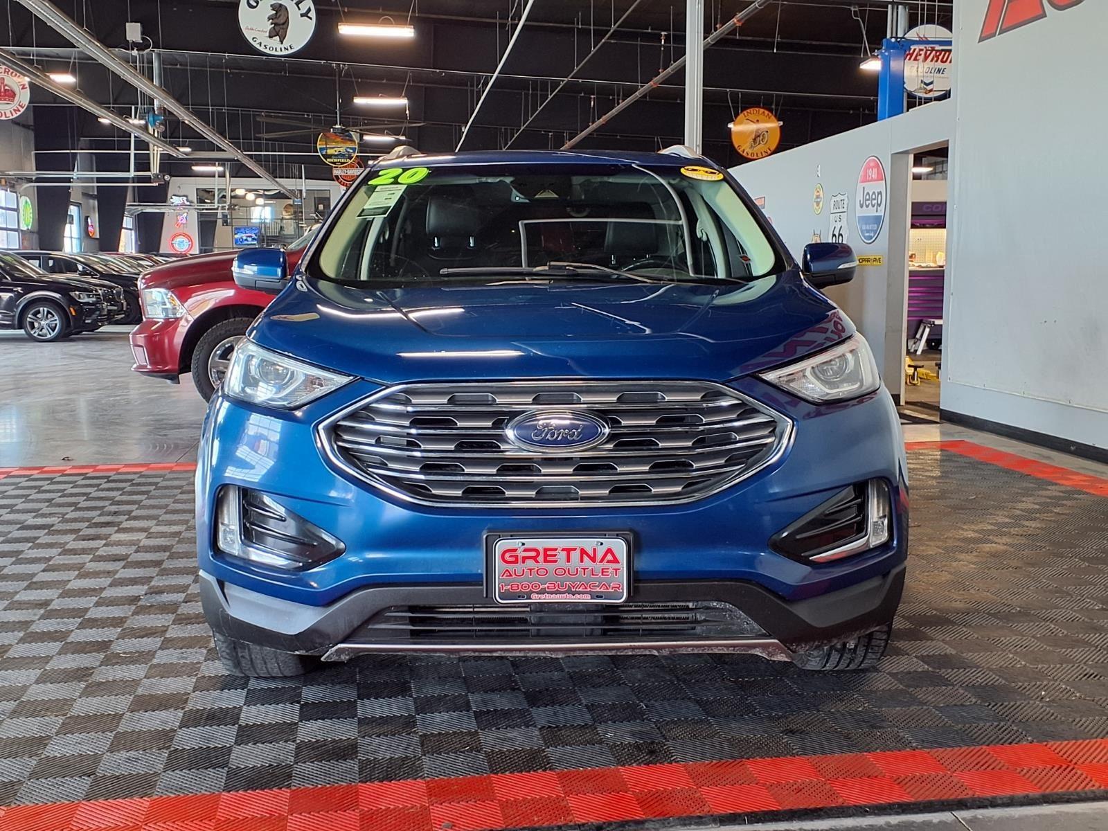 2020 Ford Edge SEL - Atlas Blue Metallic exterior view 2