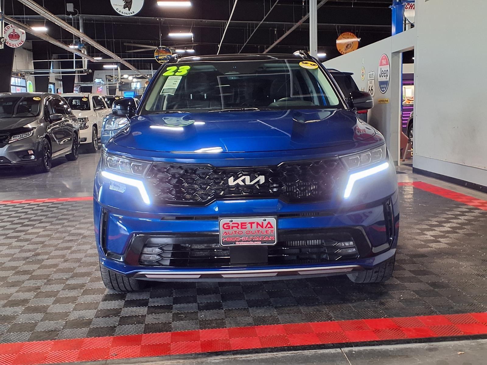 2023 Kia Sorento SX - Sapphire Blue exterior view 2