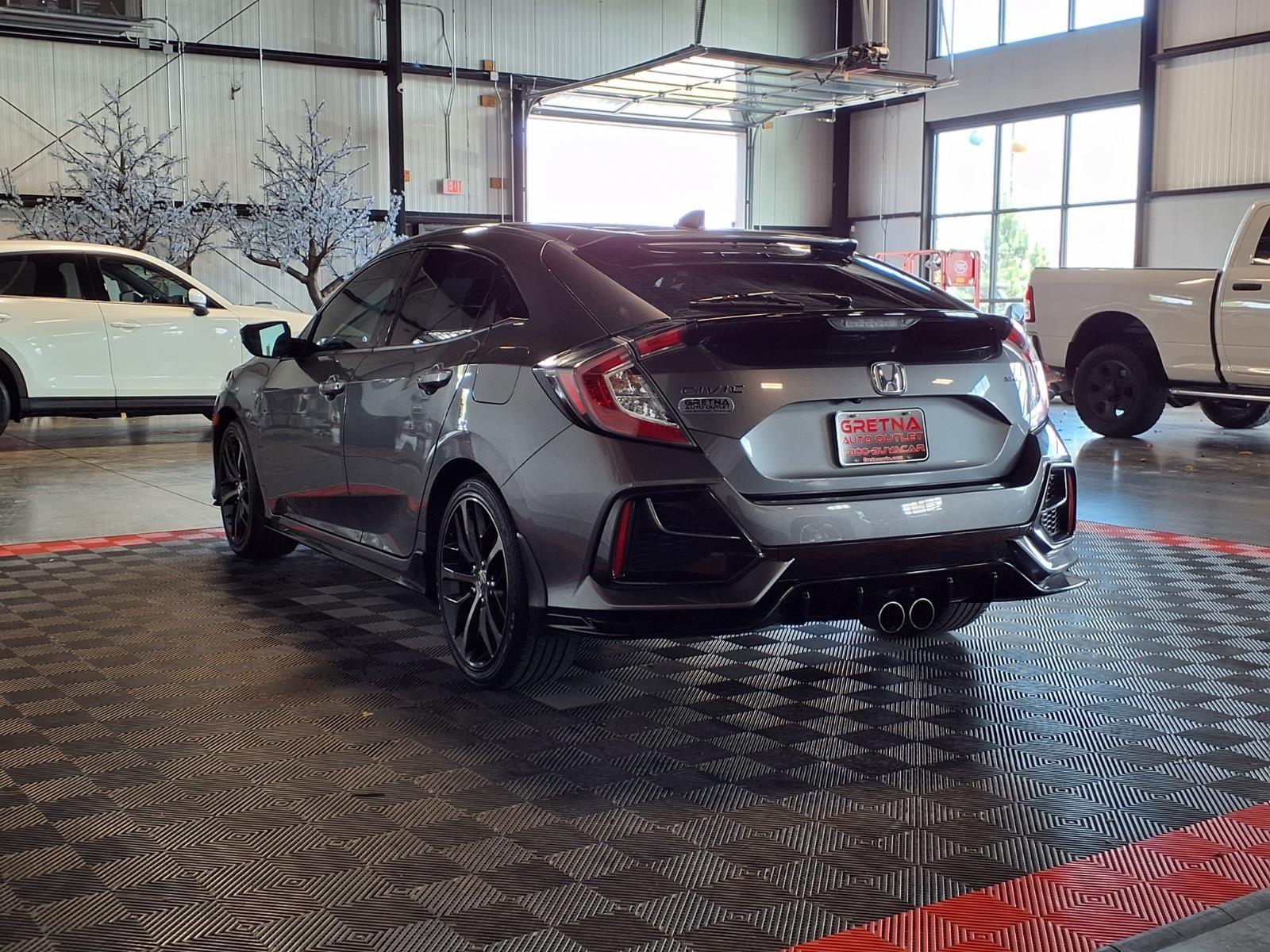 2021 Honda Civic Hatchback Sport - Sonic Gray Pearl exterior view 4