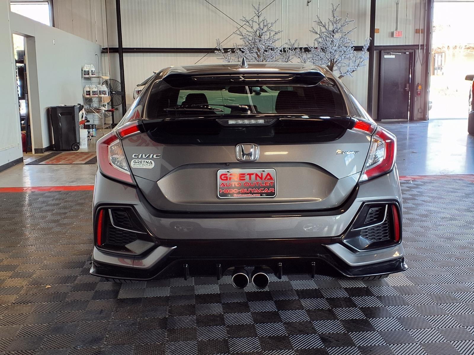2021 Honda Civic Hatchback Sport - Sonic Gray Pearl exterior view 5