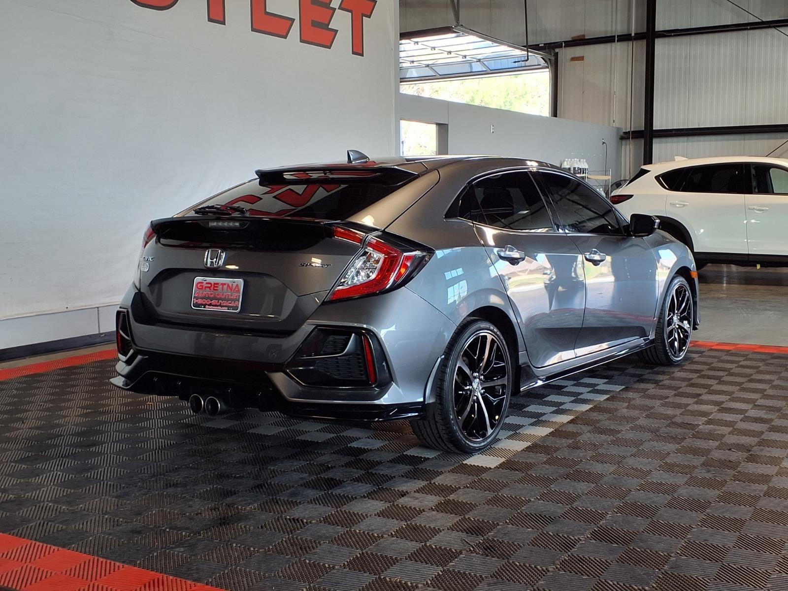 2021 Honda Civic Hatchback Sport - Sonic Gray Pearl exterior view 6