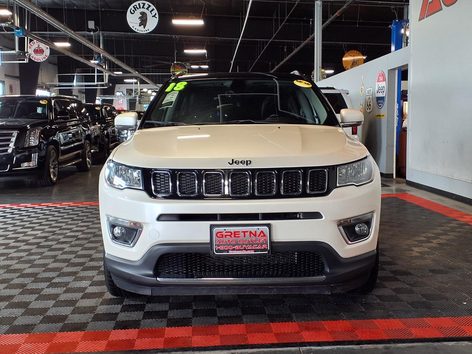 2018 Jeep Compass Limited - Pearl White Tri-Coat exterior view 2