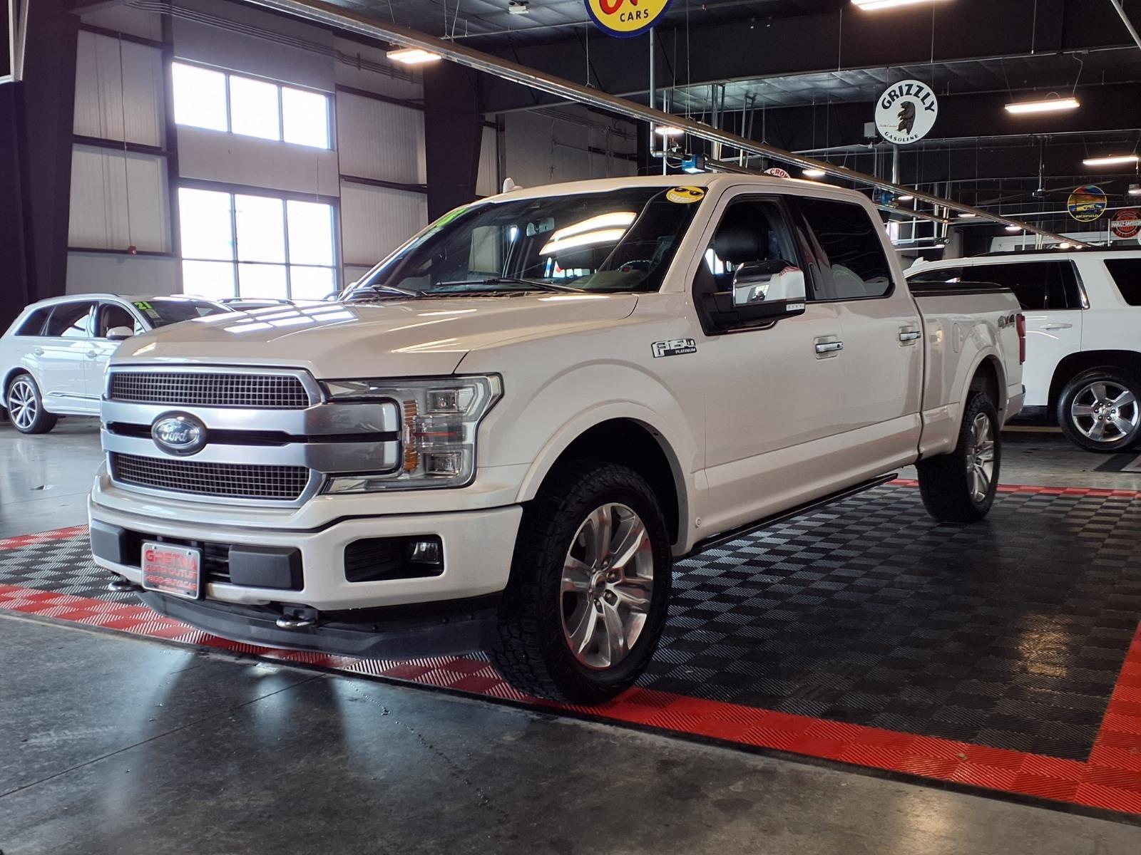 2018 Ford F-150 Platinum - White Platinum Metallic Tri-Coat exterior view 3