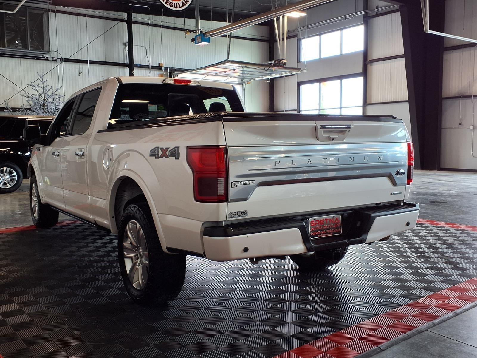 2018 Ford F-150 Platinum - White Platinum Metallic Tri-Coat exterior view 4