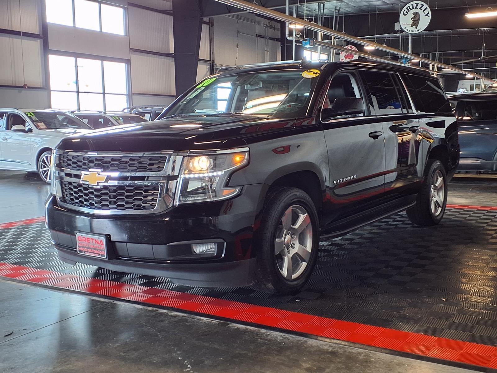 2020 Chevrolet Suburban LT - Black exterior view 3