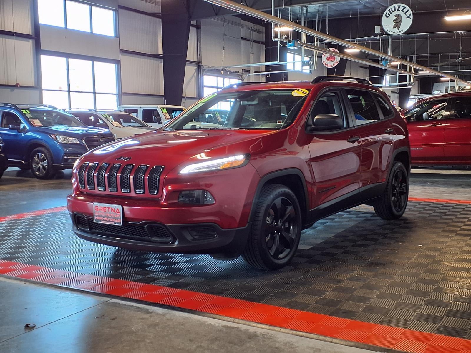 2017 Jeep Cherokee Altitude - Deep Cherry Red Crystal Pearlcoat exterior view 3
