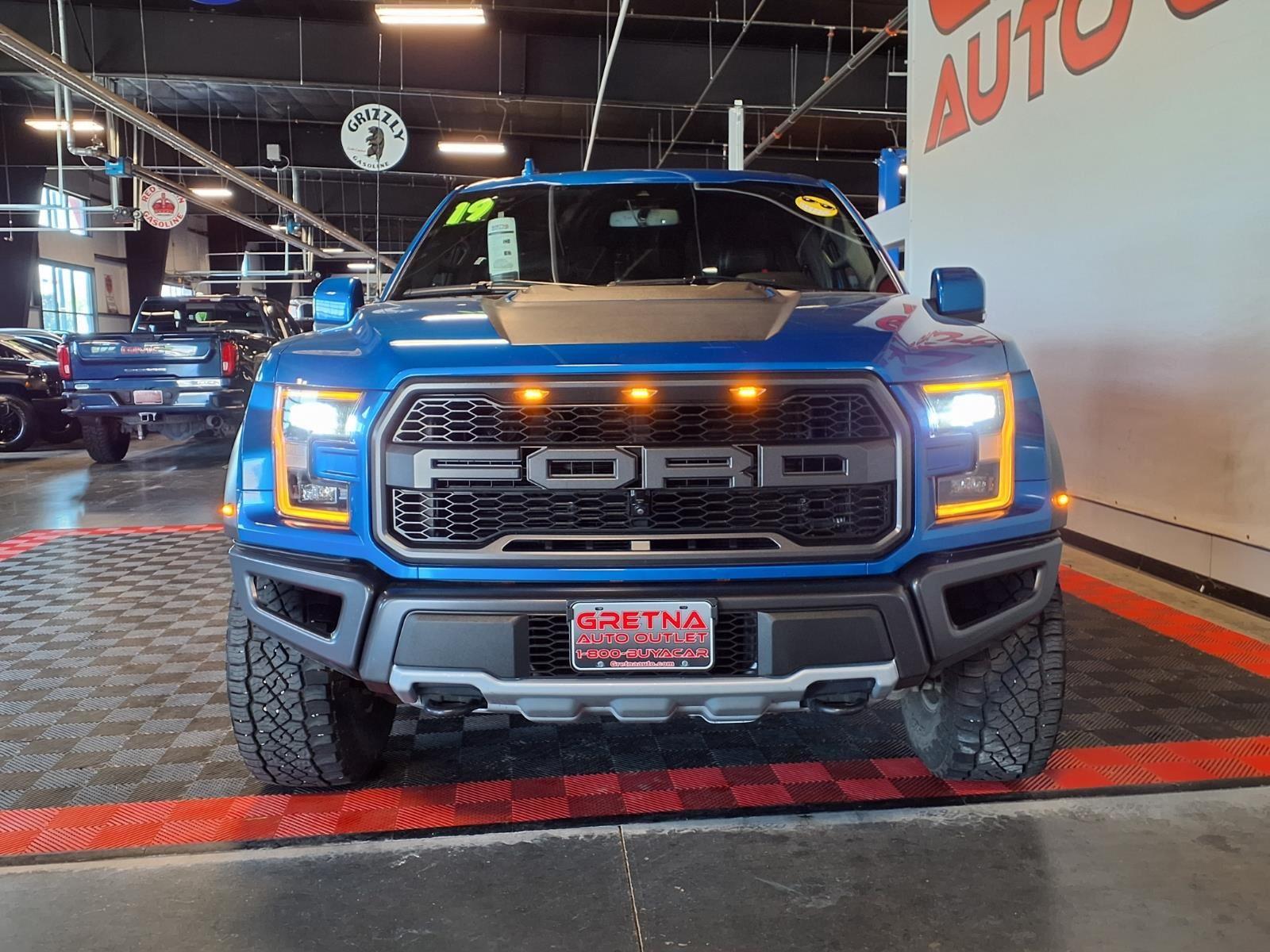 2019 Ford F-150 Raptor - Velocity Blue Metallic exterior view 2