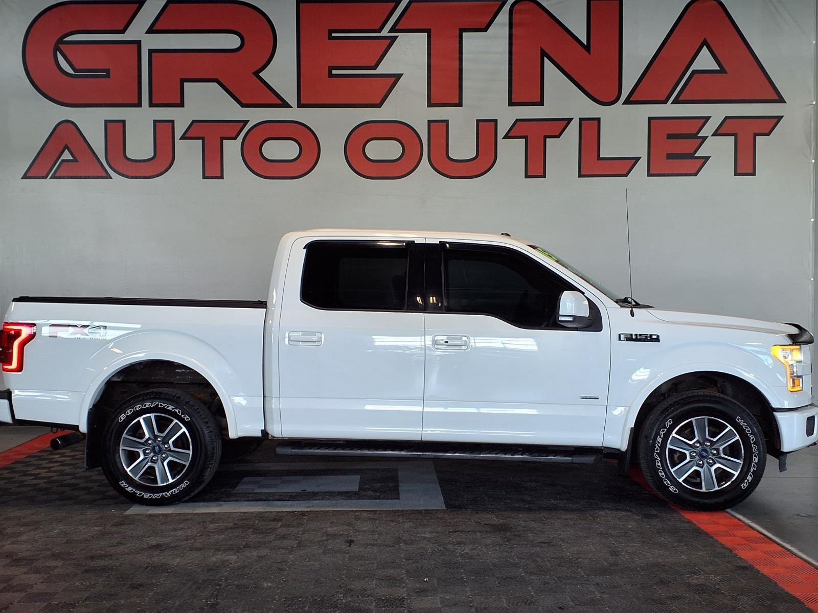 2015 Ford F-150 Lariat - Oxford White exterior view 1