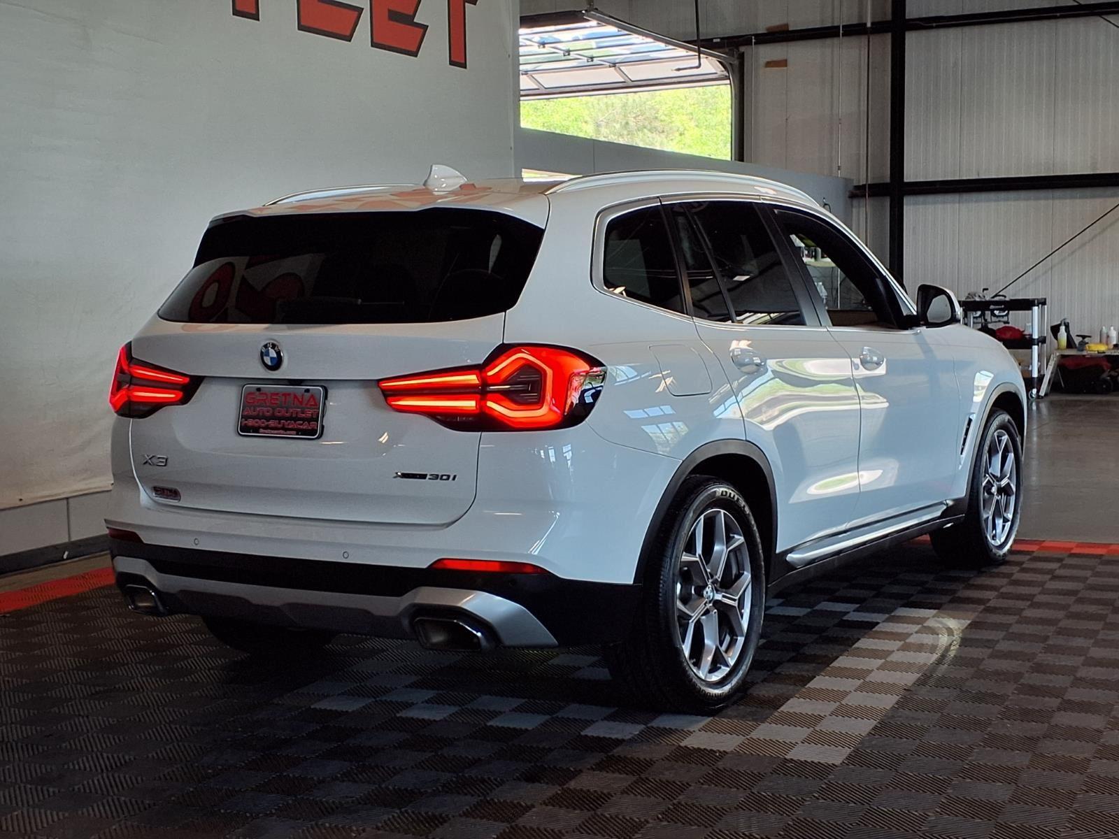 2022 BMW X3 xDrive30i - Alpine White exterior view 8