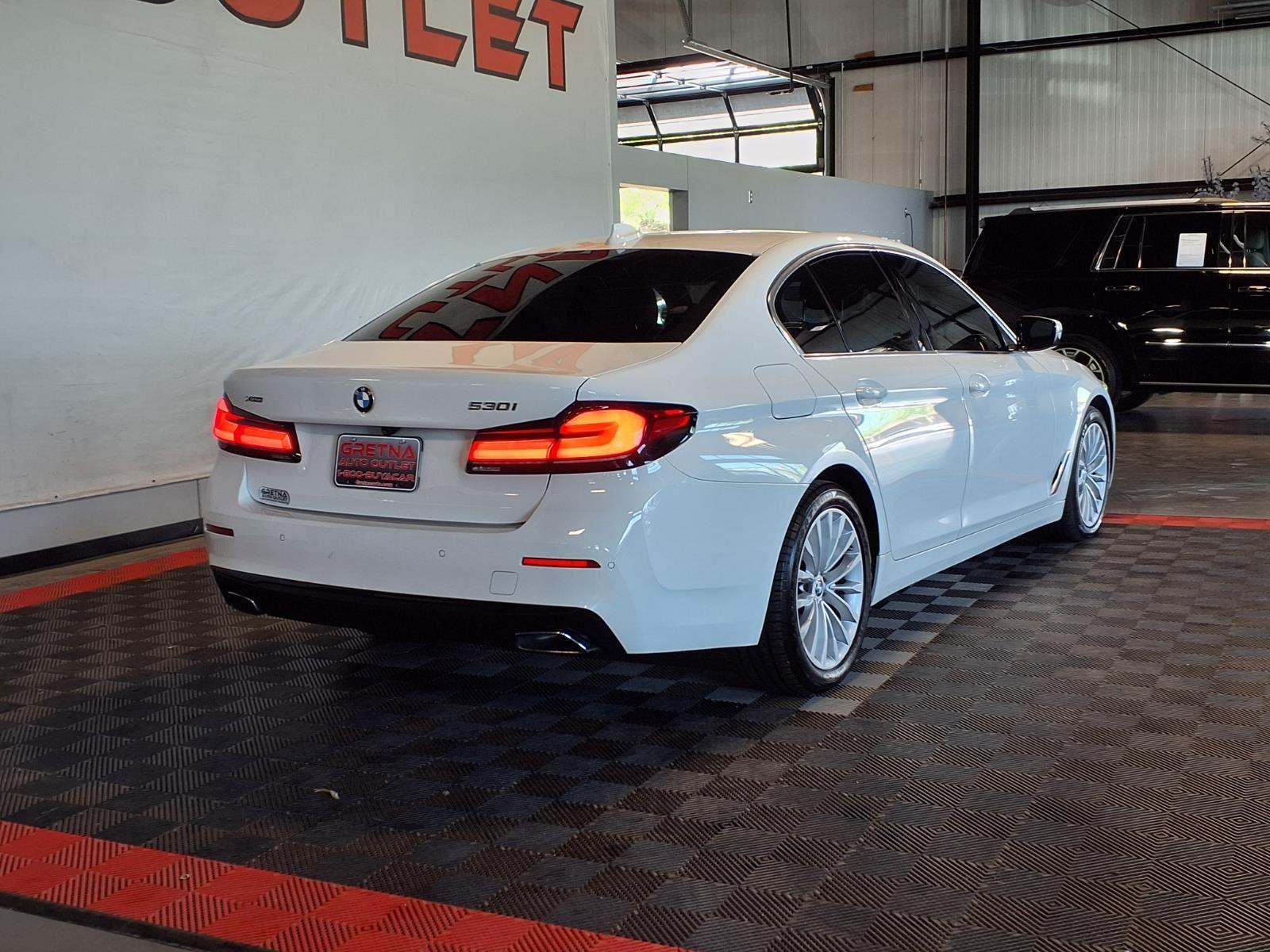 2021 BMW 5 Series 530i xDrive - Alpine White exterior view 6