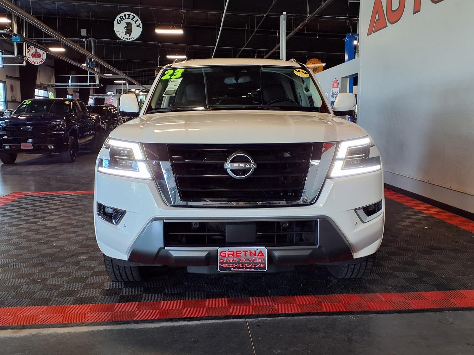 2023 Nissan Armada SL - Aspen White Tricoat exterior view 2