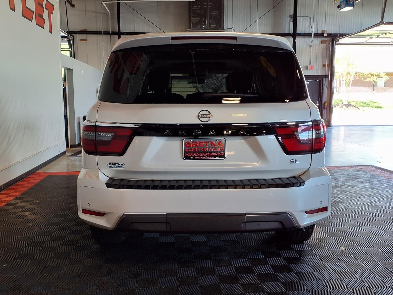 2023 Nissan Armada SL - Aspen White Tricoat exterior view 5