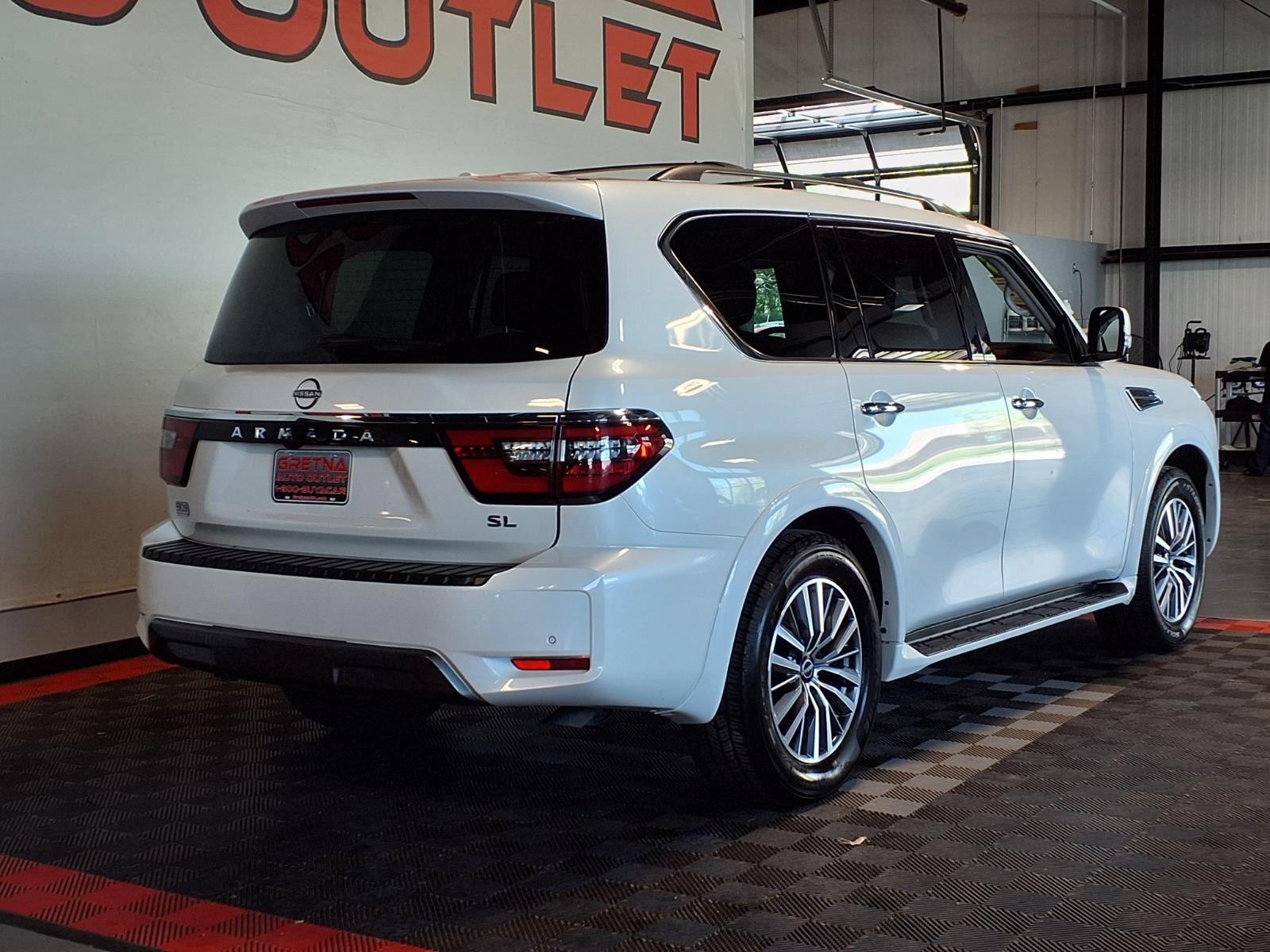 2023 Nissan Armada SL - Aspen White Tricoat exterior view 8