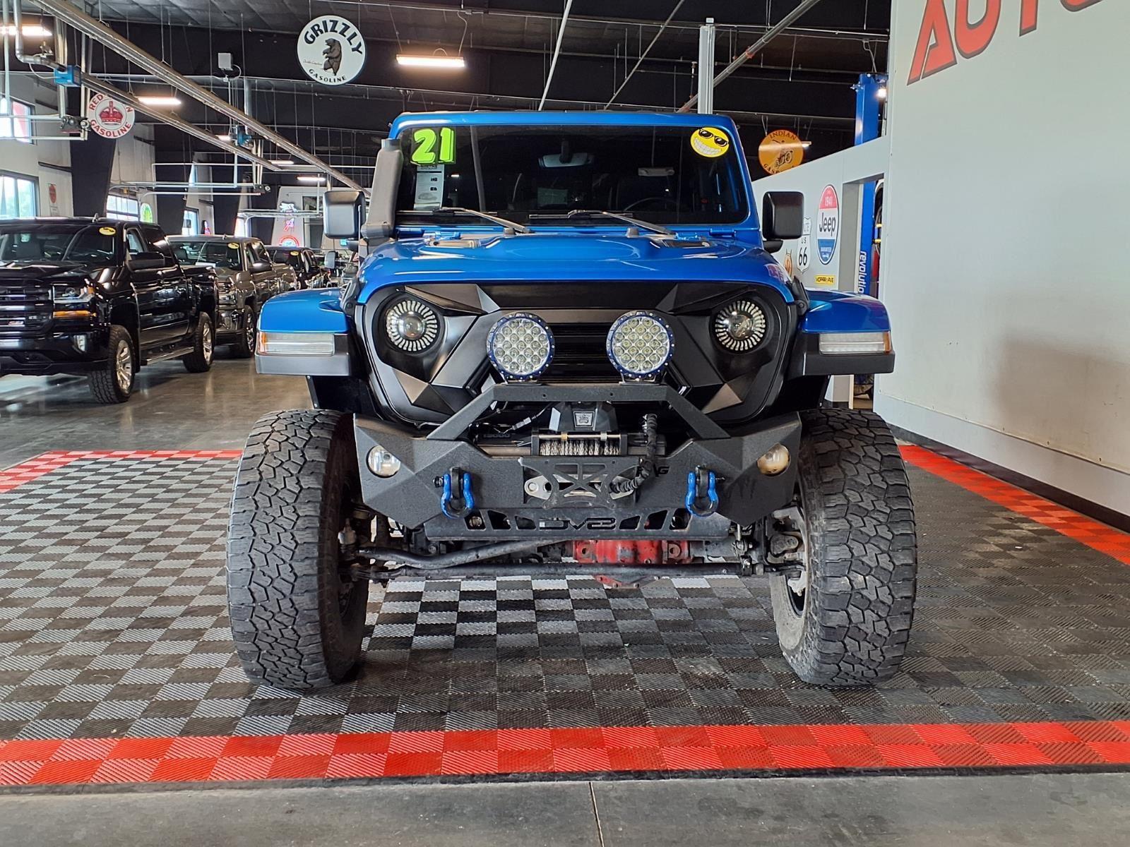 2021 Jeep Gladiator Rubicon - Hydro Blue Pearlcoat exterior view 2