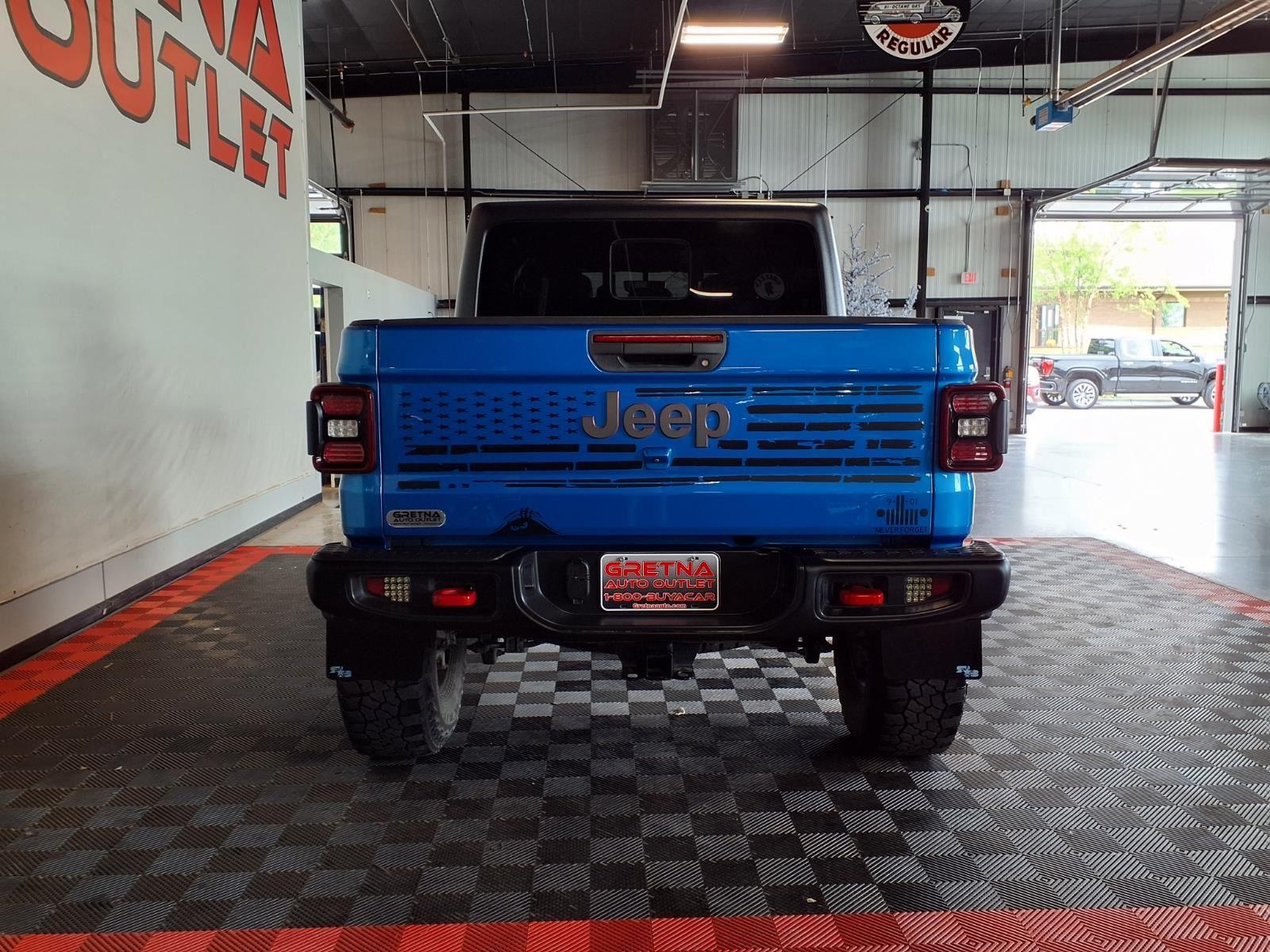 2021 Jeep Gladiator Rubicon - Hydro Blue Pearlcoat exterior view 5