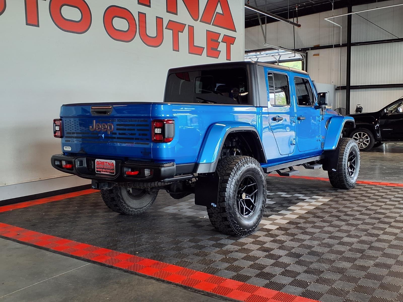 2021 Jeep Gladiator Rubicon - Hydro Blue Pearlcoat exterior view 7