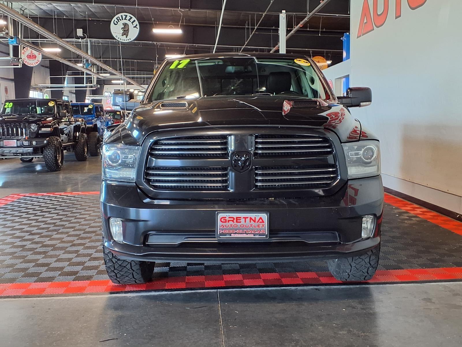 2017 Ram 1500 Sport - Brilliant Black Crystal Pearl exterior view 2