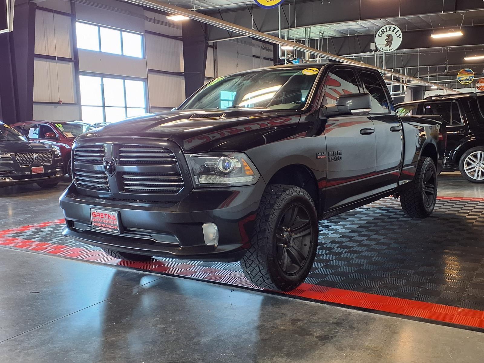 2017 Ram 1500 Sport - Brilliant Black Crystal Pearl exterior view 3