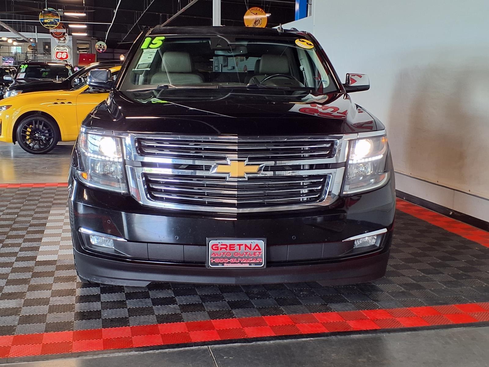 2015 Chevrolet Tahoe LTZ - Black exterior view 3