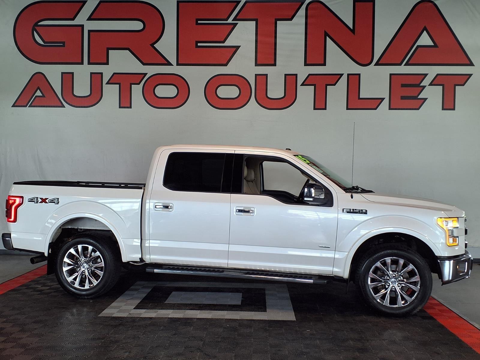 2015 Ford F-150 Lariat - White Platinum Metallic Tri-Coat exterior view 1