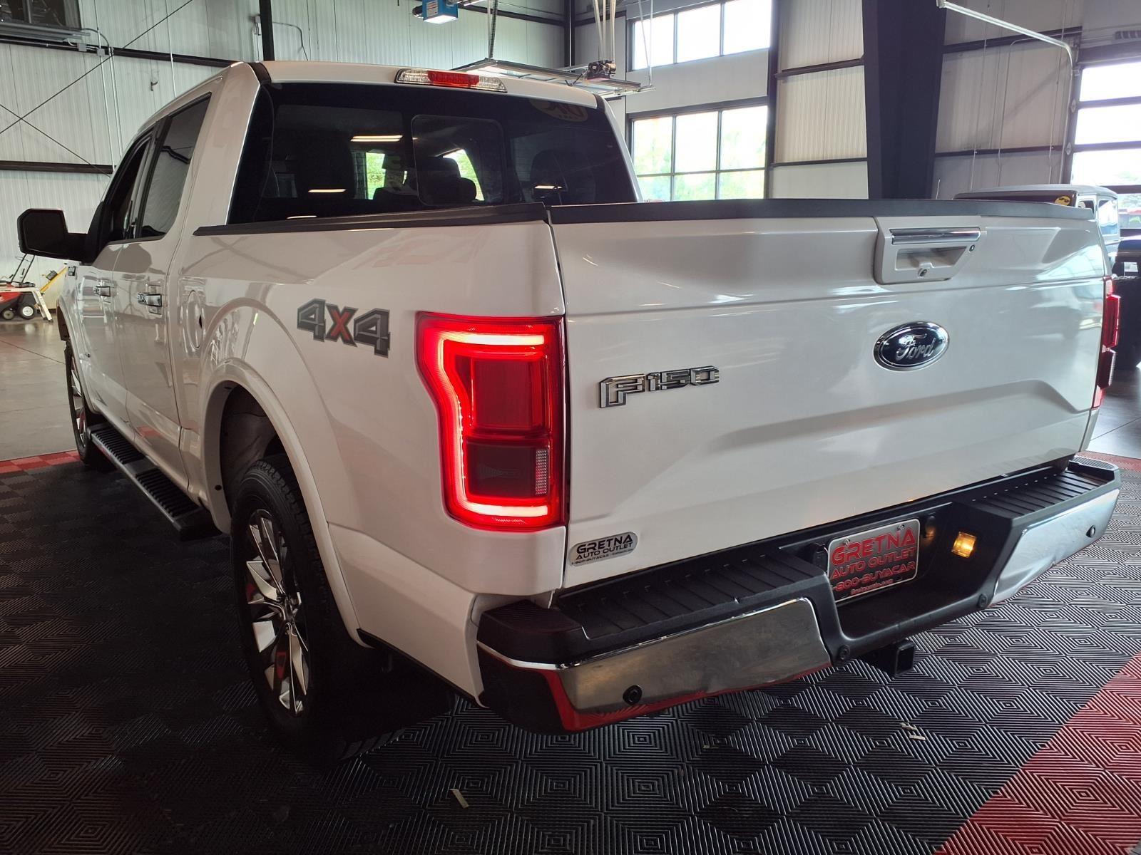 2015 Ford F-150 Lariat - White Platinum Metallic Tri-Coat exterior view 5