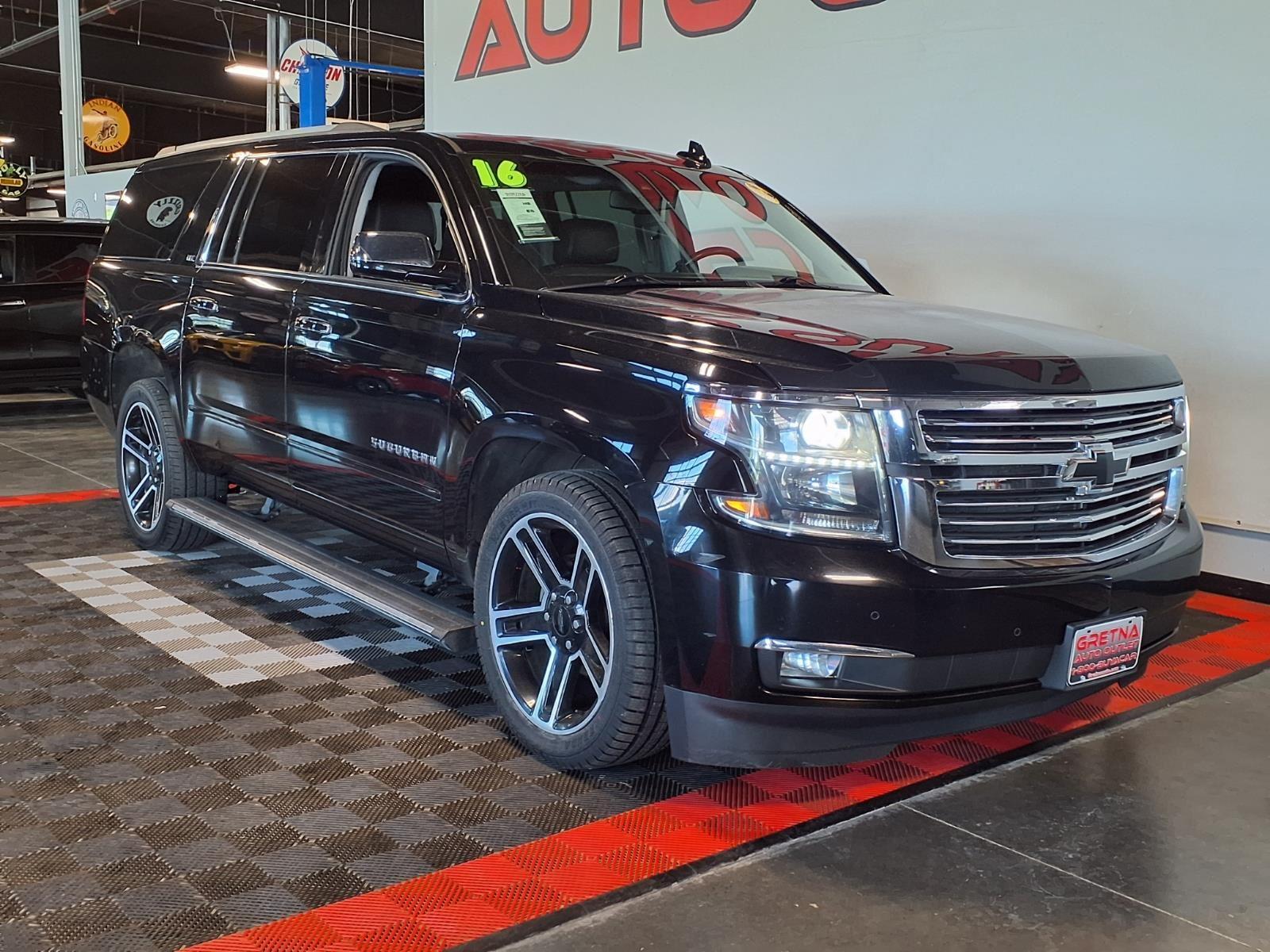 2016 Chevrolet Suburban LTZ - Black exterior view 2