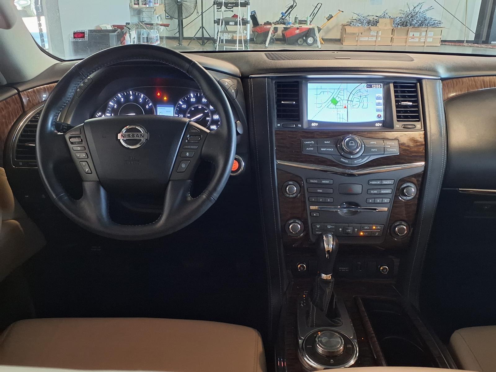 2018 Nissan Armada Platinum - Pearl White exterior view 18