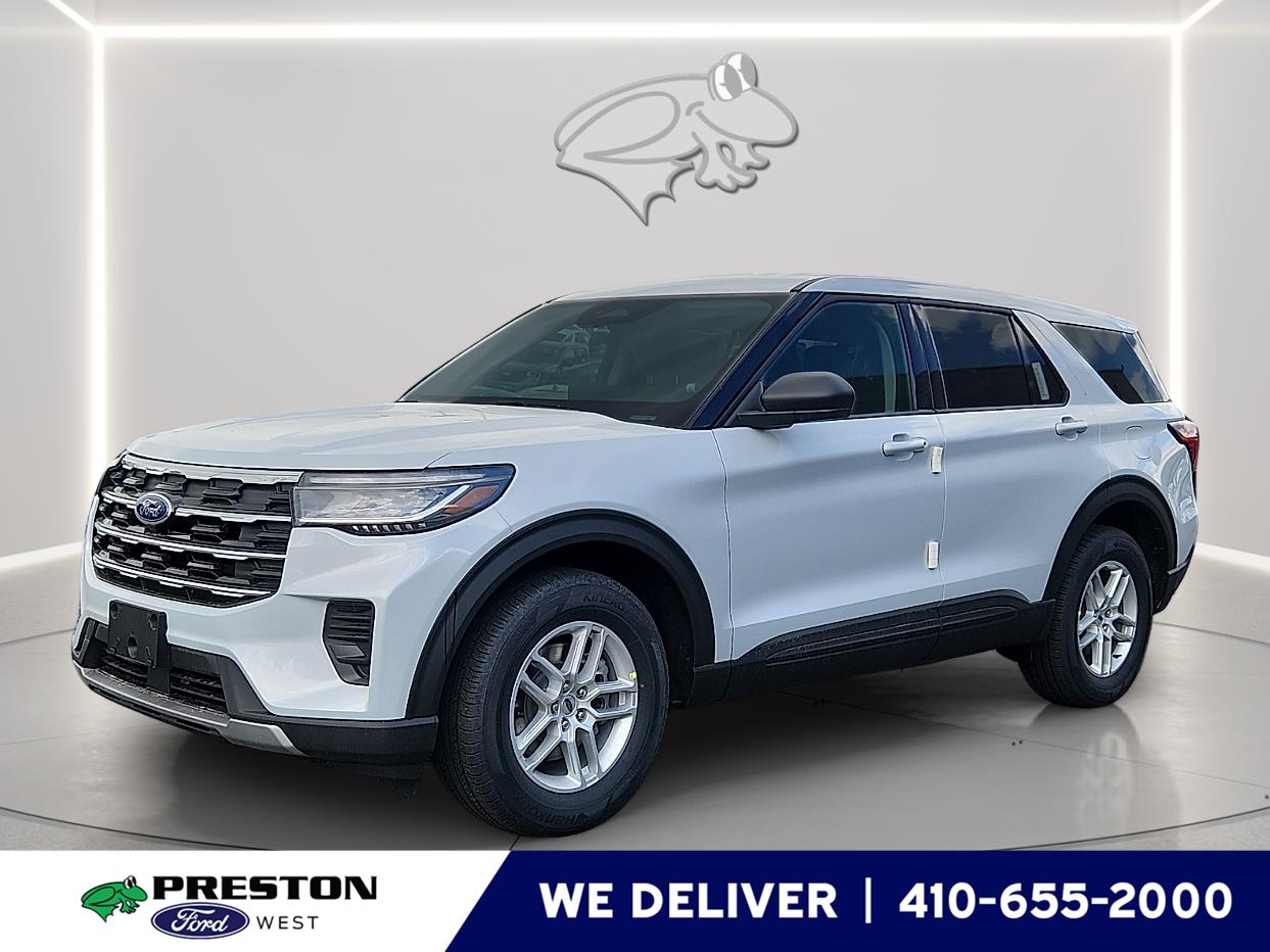 Space White Metallic 2026 Ford Explorer SUV / Crossover All-Wheel Drive Automatic