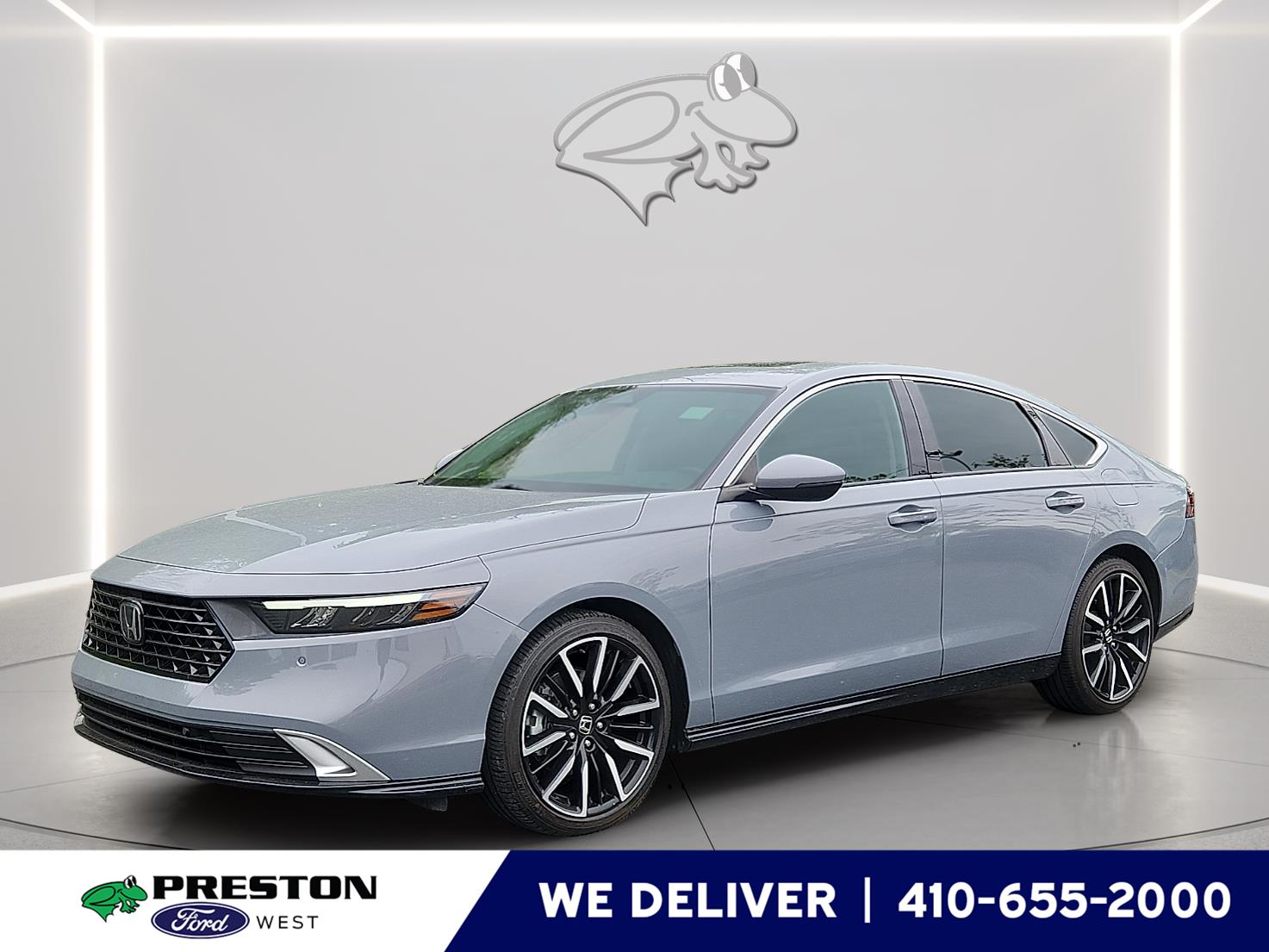 Urban Gray Pearl 2023 Honda Accord Hybrid Sedan Front-Wheel Drive 1-Speed Dual Clutch