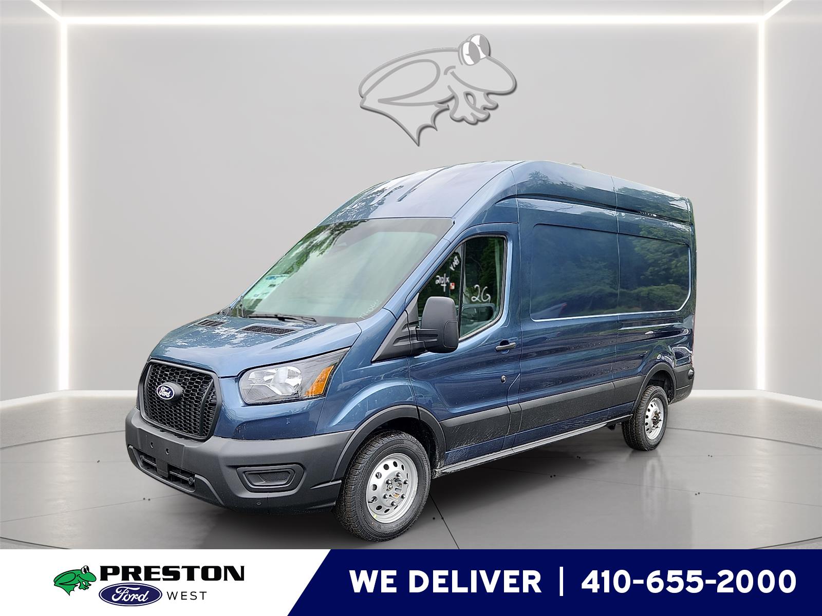 Blue 2026 Ford Transit Cargo Van All-Wheel Drive