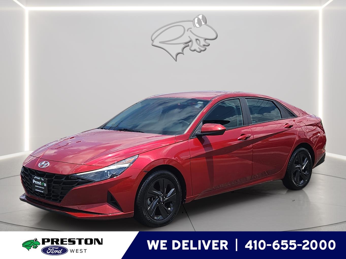 Ultimate Red 2023 Hyundai Elantra Sedan Front-Wheel Drive Continuously Variable Transmission