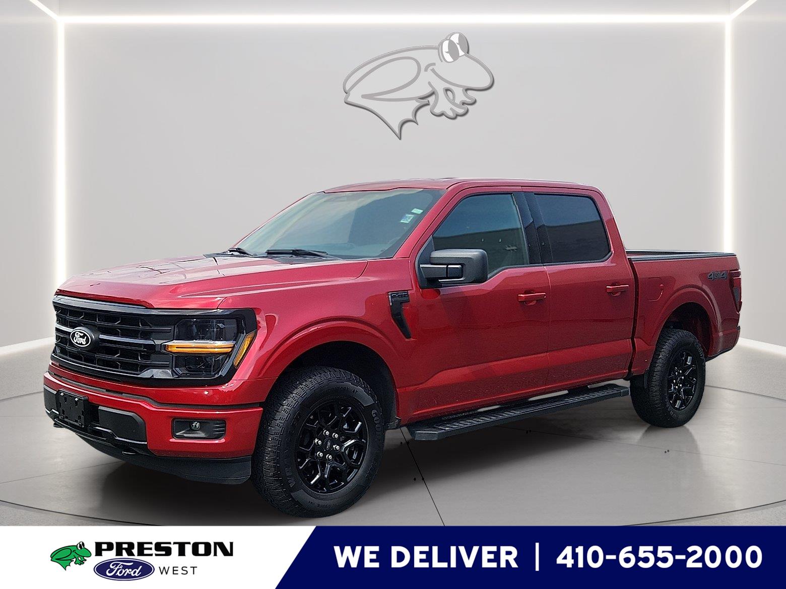 Rapid Red Metallic Tinted Clearcoat 2025 Ford F-150 Pickup Truck Four-Wheel Drive Automatic