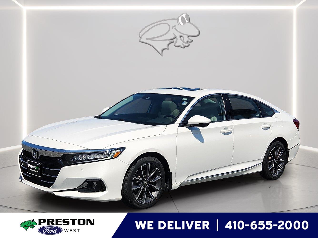 Platinum White Pearl 2022 Honda Accord Sedan Front-Wheel Drive Continuously Variable Transmission
