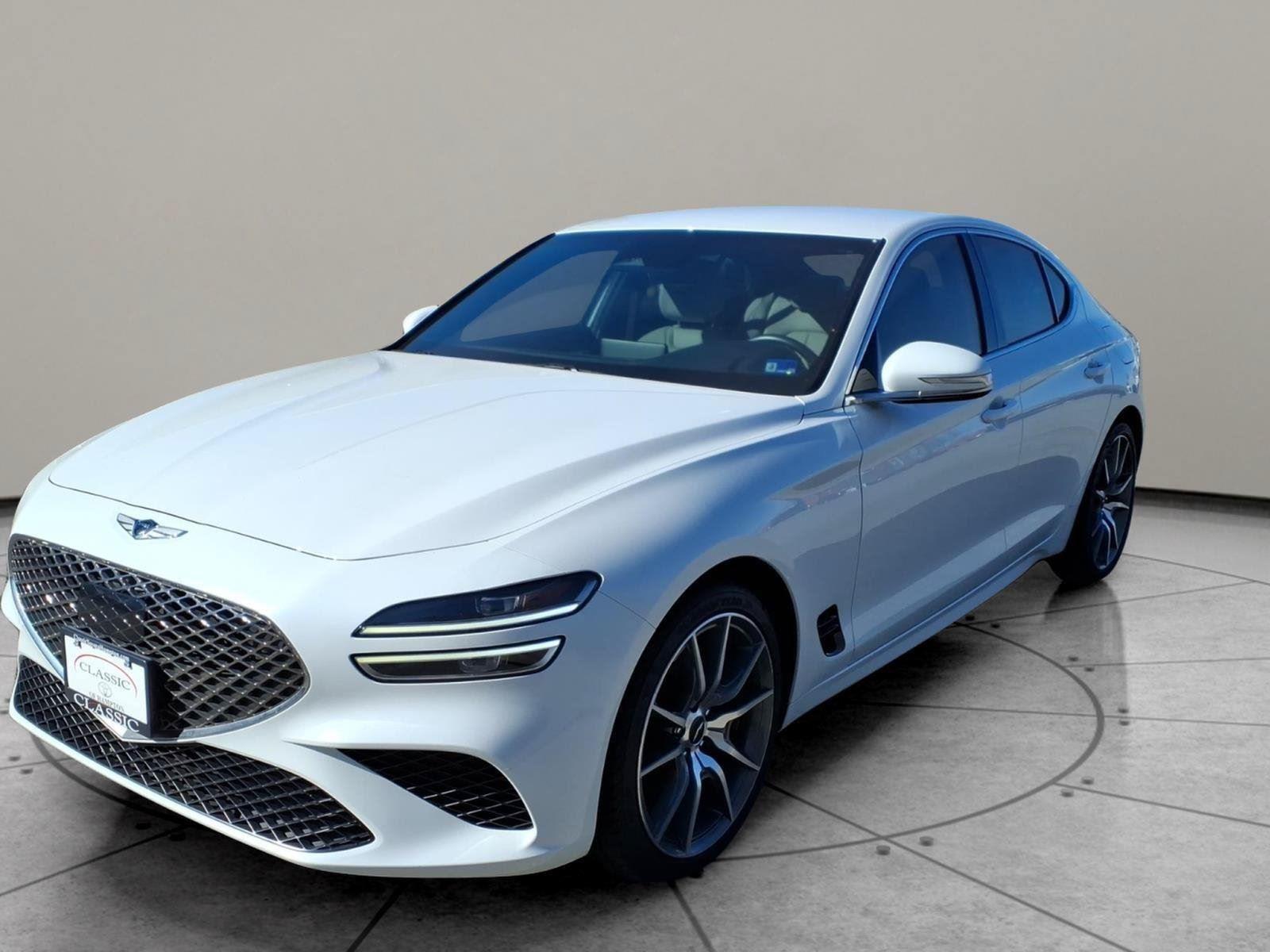Uyuni White 2023 Genesis G70 Sedan Rear-Wheel Drive Automatic