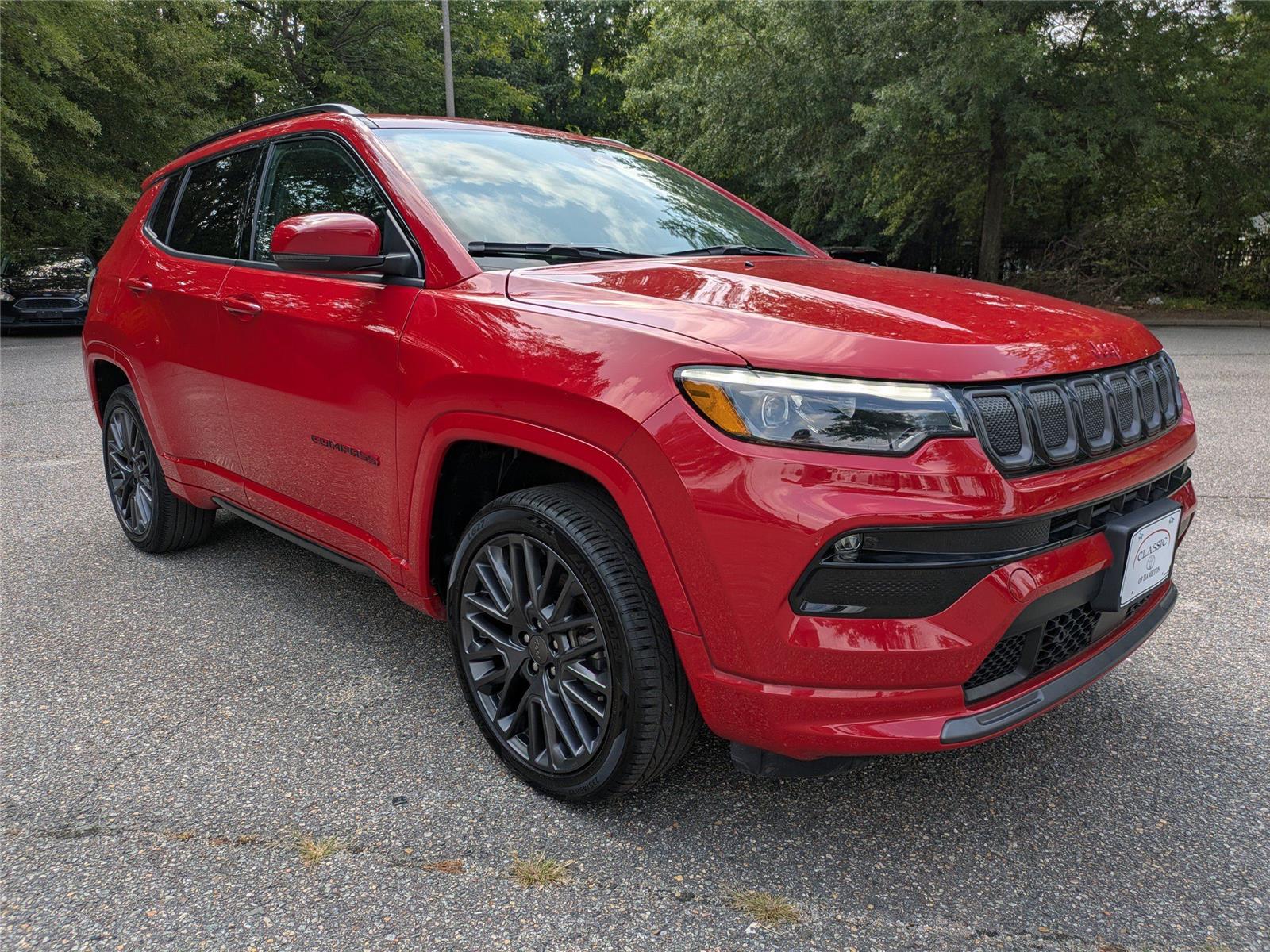 Redline Pearlcoat 2022 Jeep Compass SUV / Crossover Four-Wheel Drive 9-Speed Automatic