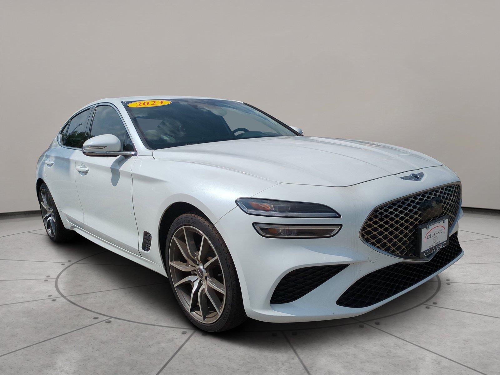 Uyuni White 2023 Genesis G70 Sedan Rear-Wheel Drive Automatic