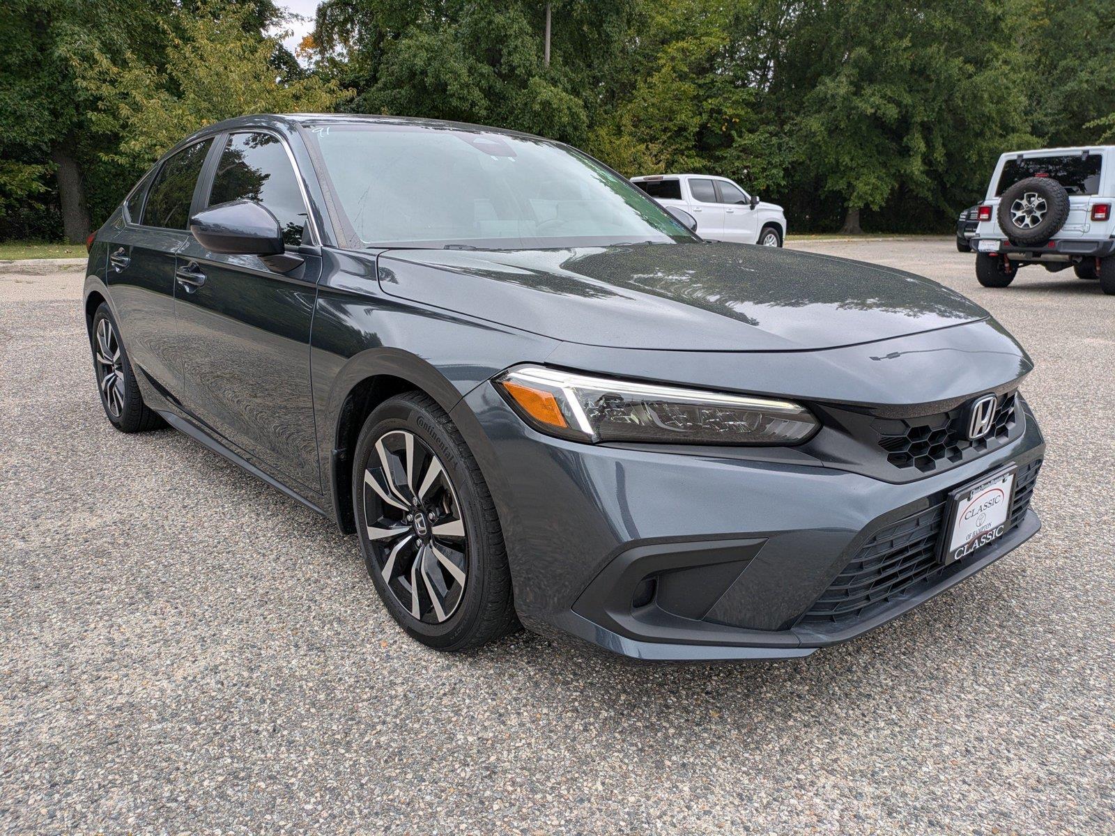 Meteorite Gray Metallic 2024 Honda Civic Hatchback Hatchback Front-Wheel Drive Continuously Variable Transmission