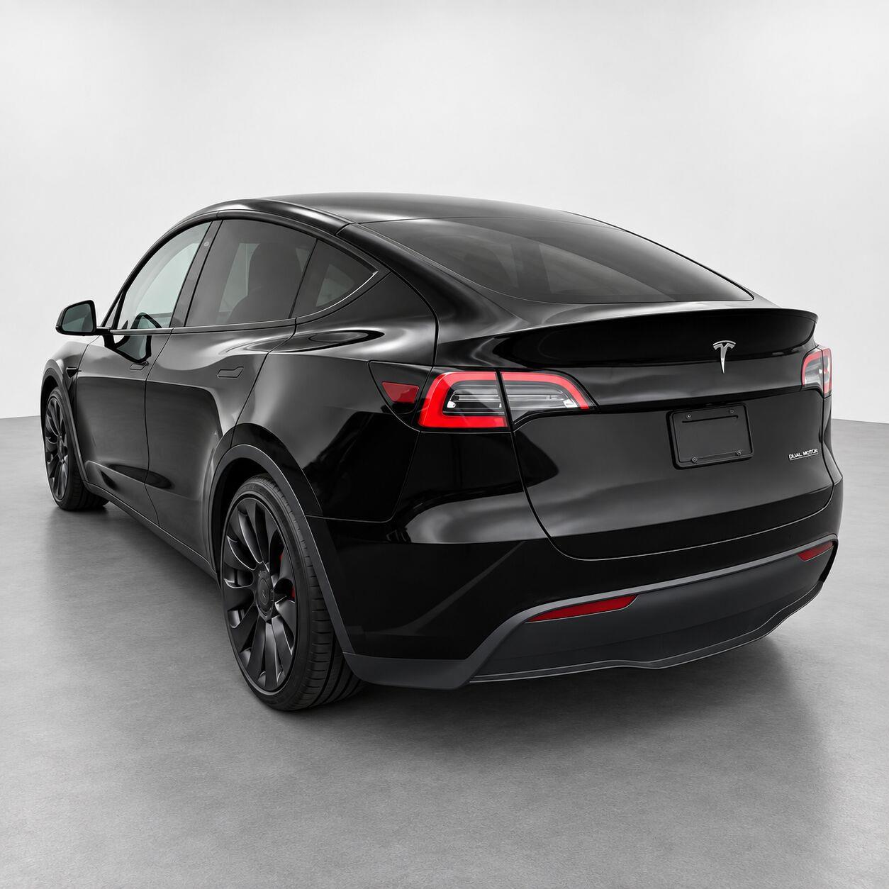 Used 2022 Solid Black Tesla Performance image 3