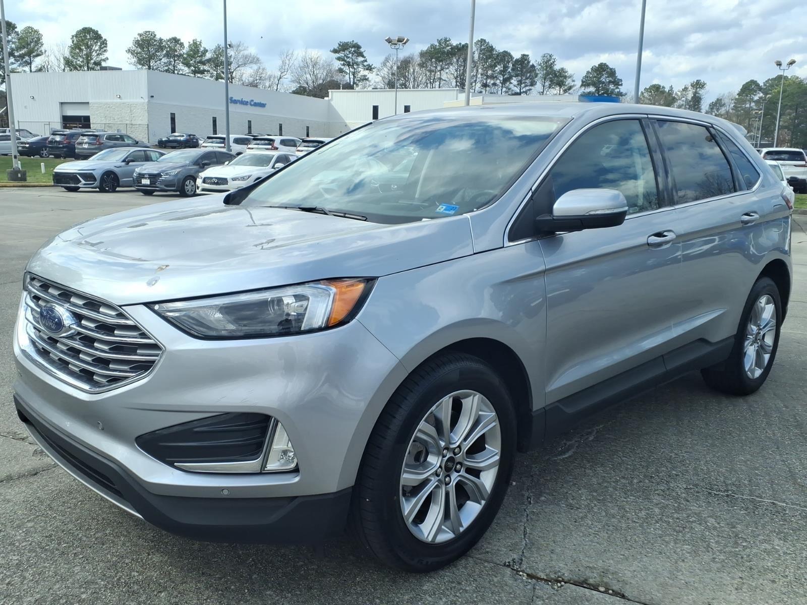Iconic Silver Metallic 2024 Ford Edge SUV / Crossover All-Wheel Drive 8-Speed Automatic