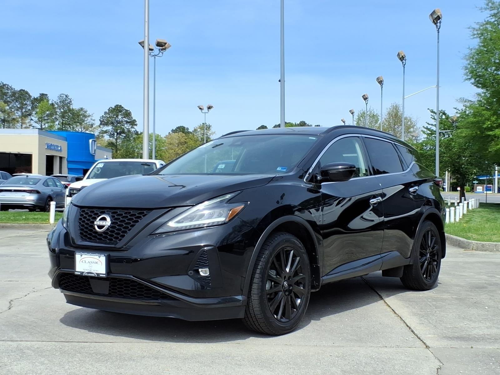 Super Black 2023 Nissan Murano SV FWD SUV / Crossover Front-Wheel Drive Continuously Variable Transmission