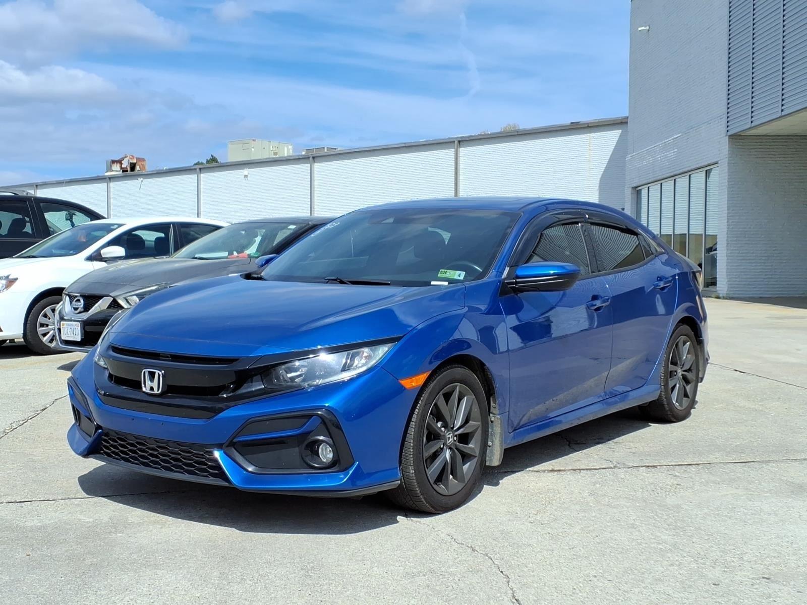 Aegean Blue Metallic 2020 Honda Civic Hatchback EX FWD Hatchback Front-Wheel Drive Continuously Variable Transmission