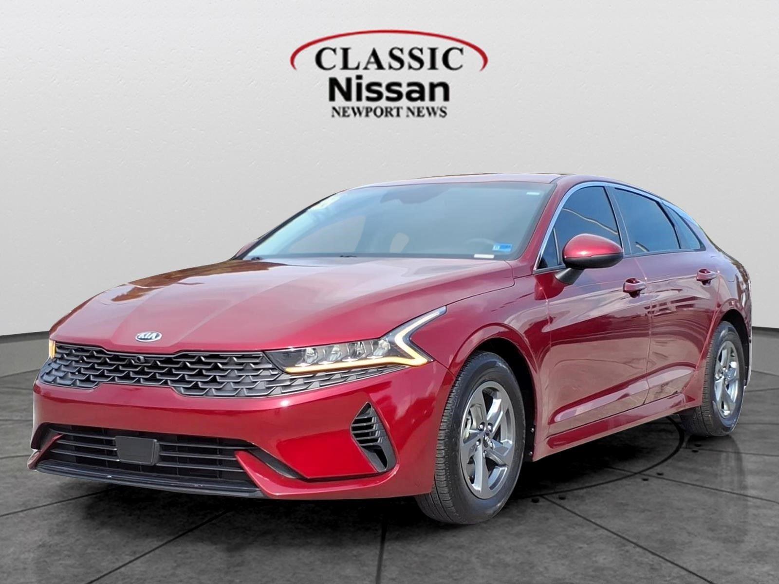 Passion Red 2021 Kia K5 LXS FWD Sedan Front-Wheel Drive Automatic