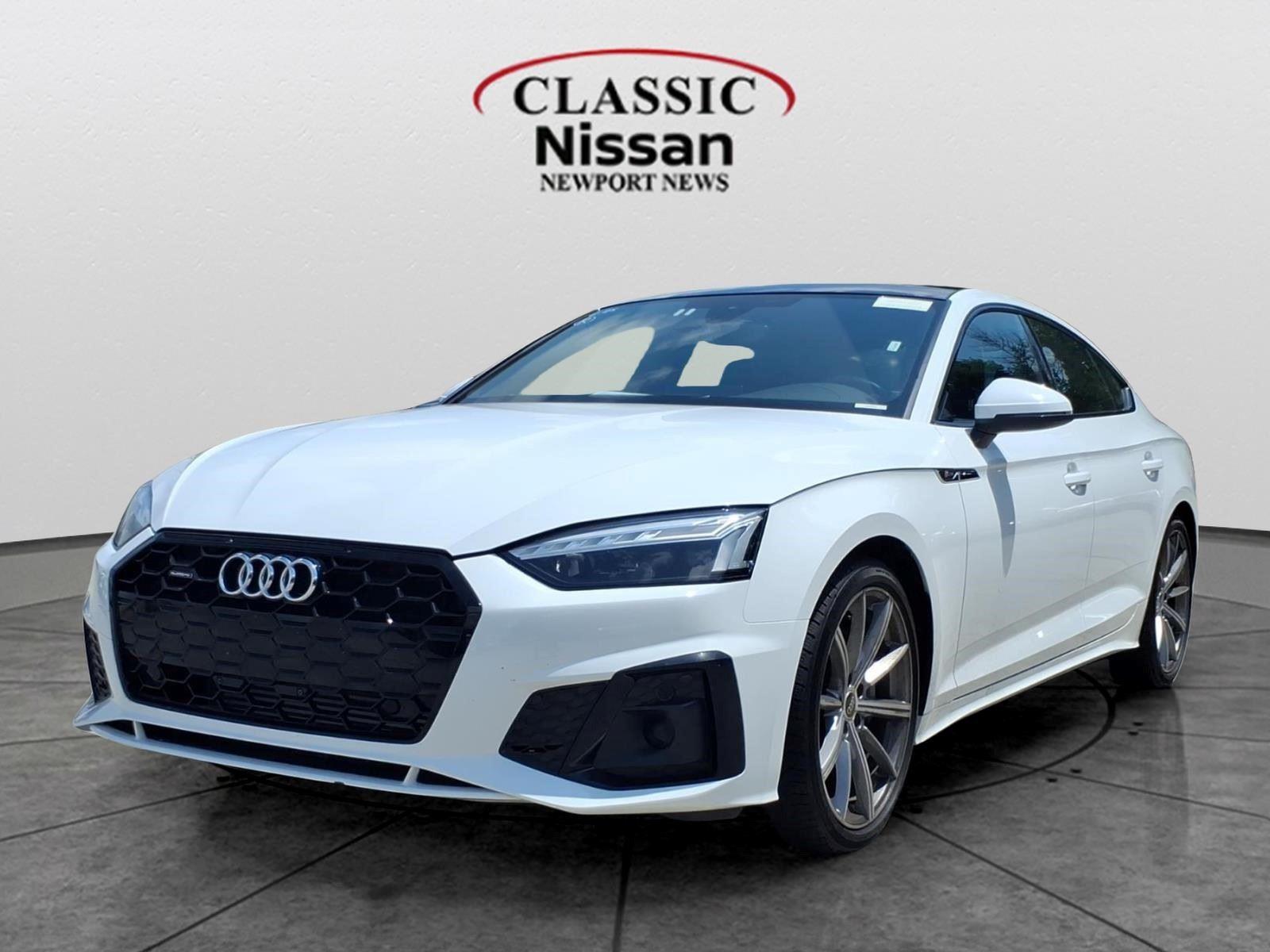 White 2025 Audi A5 Sportback Sedan All-Wheel Drive Automatic