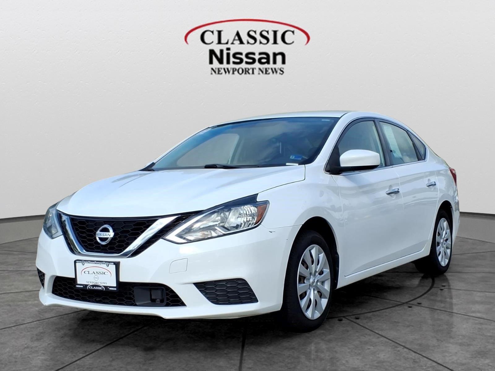 White (Fresh Powder) 2019 Nissan Sentra Sedan Front-Wheel Drive Continuously Variable Transmission