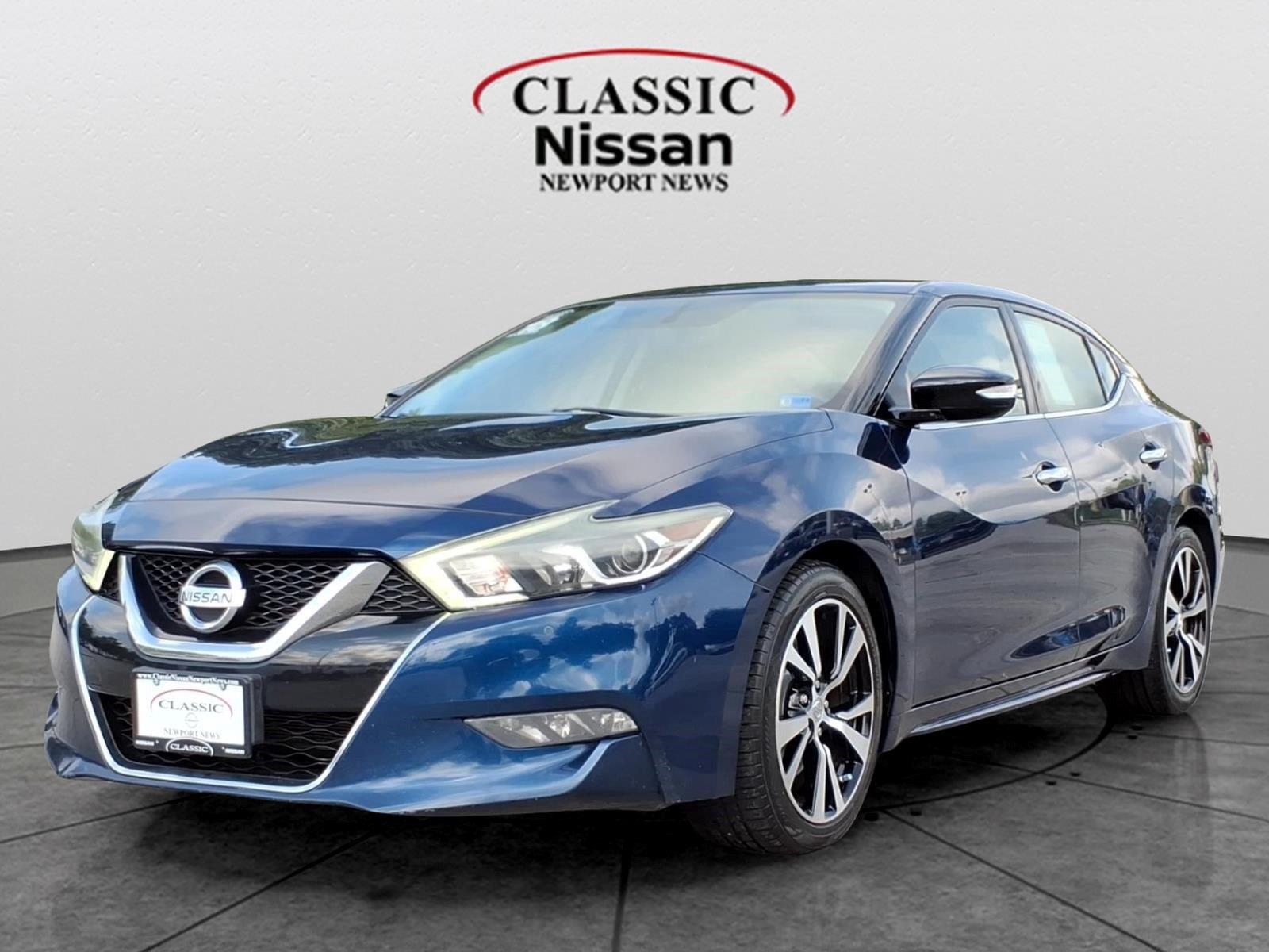 Deep Blue Pearl 2018 Nissan Maxima Sedan Front-Wheel Drive Continuously Variable Transmission