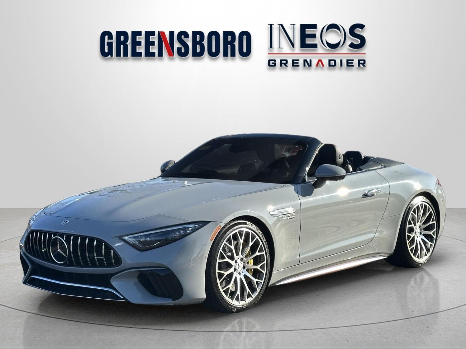 Gray (MANUFAKTUR Alpine Grey) 2022 Mercedes-Benz SL-Class AMG SL 63 4MATIC Convertible All-Wheel Drive Automatic