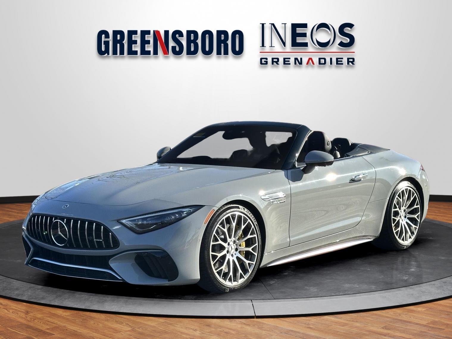 Gray (MANUFAKTUR Alpine Grey) 2022 Mercedes-Benz SL-Class AMG SL 63 4MATIC Convertible All-Wheel Drive Automatic