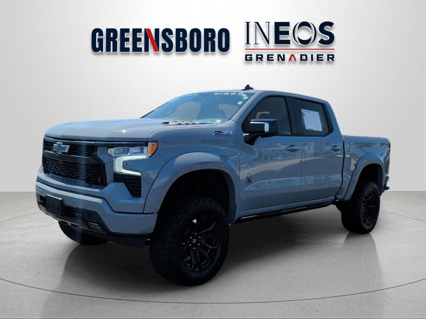 Slate Gray Metallic 2025 Chevrolet Silverado 1500 RST Crew Cab 4WD Pickup Truck Four-Wheel Drive Automatic