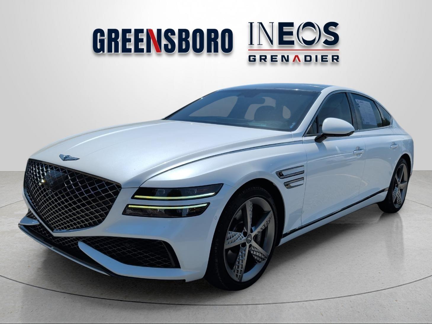 Uyuni White 2024 Genesis G80 3.5T Sport AWD Sedan All-Wheel Drive 8-Speed Automatic