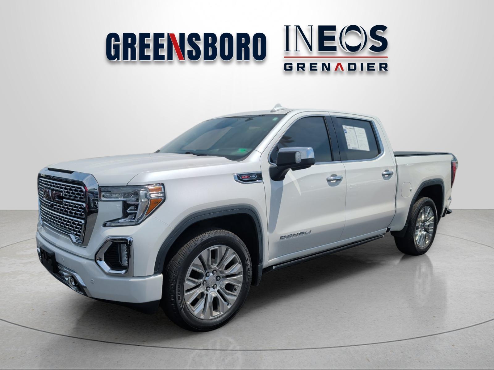 White Frost Tricoat 2020 GMC Sierra 1500 Denali Crew Cab 4WD Pickup Truck Four-Wheel Drive Automatic